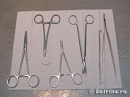 инструменты для проведения операции