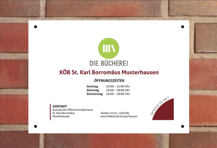 Die Bücherei sichtbar machen!