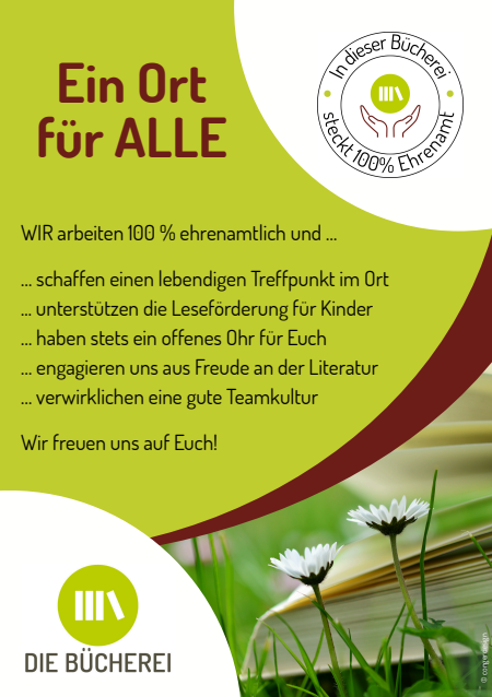 Plakat "100% Ehrenamt"