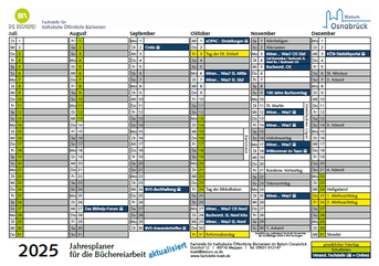 Jahresplaner 2025 - 2. Halbjahr