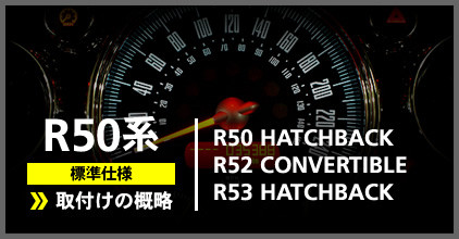 R50系(R50/R52/R53)標準仕様:ゲージ取付け概略