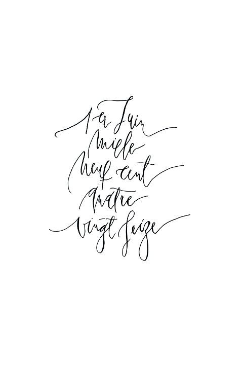 Style de calligraphie Carole Paillé Studio