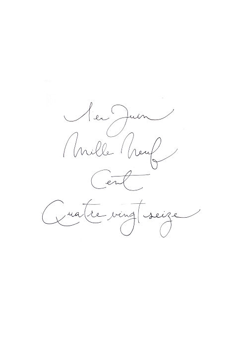 Style de calligraphie Carole Paillé Studio