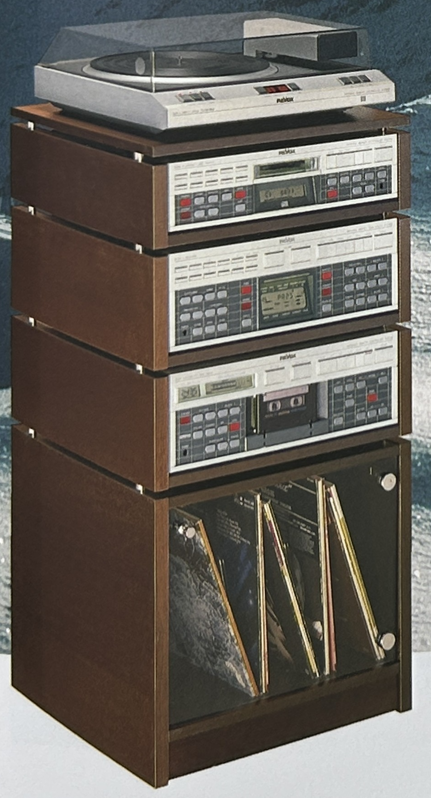 Komplett Rack besteh aus 3 Modulen +  Schrank