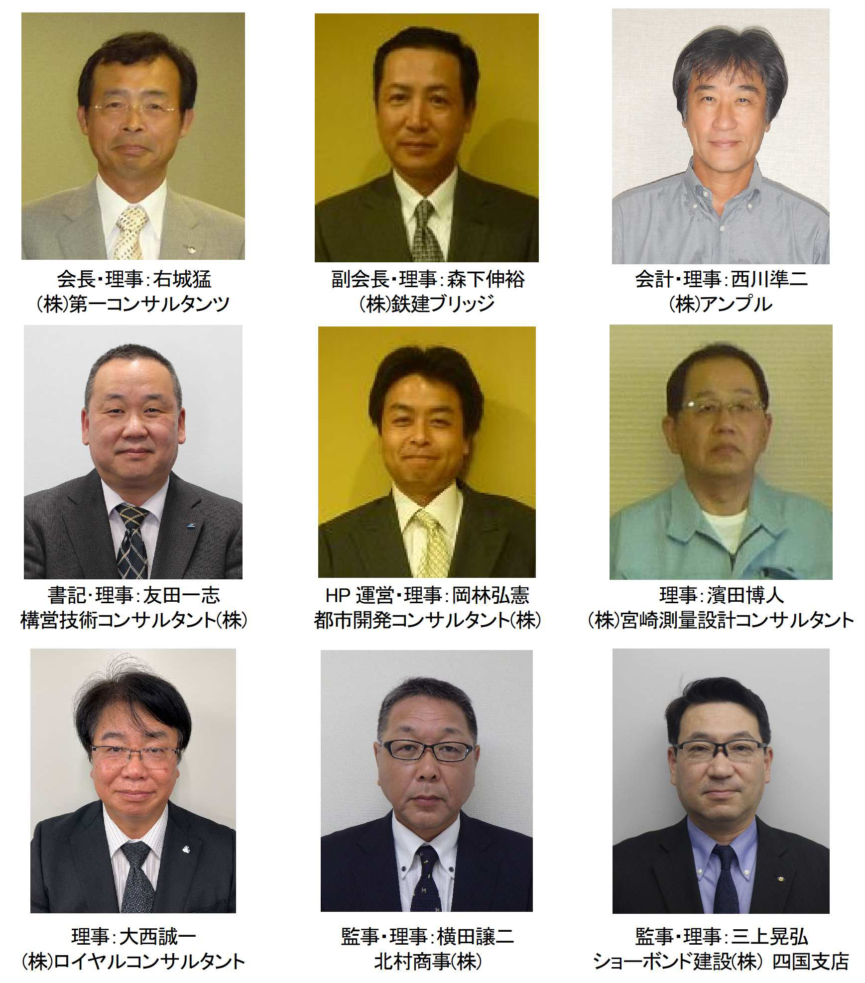 吉武史 橋梁会役員 - 高知県橋梁会ＨＰ