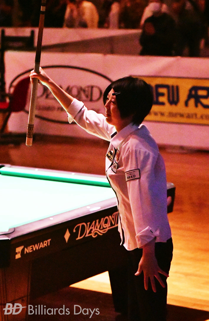 ビリヤード Sato BD〉【速報】佐藤麻子、プロ14年目初タイトルがジャパンオープン