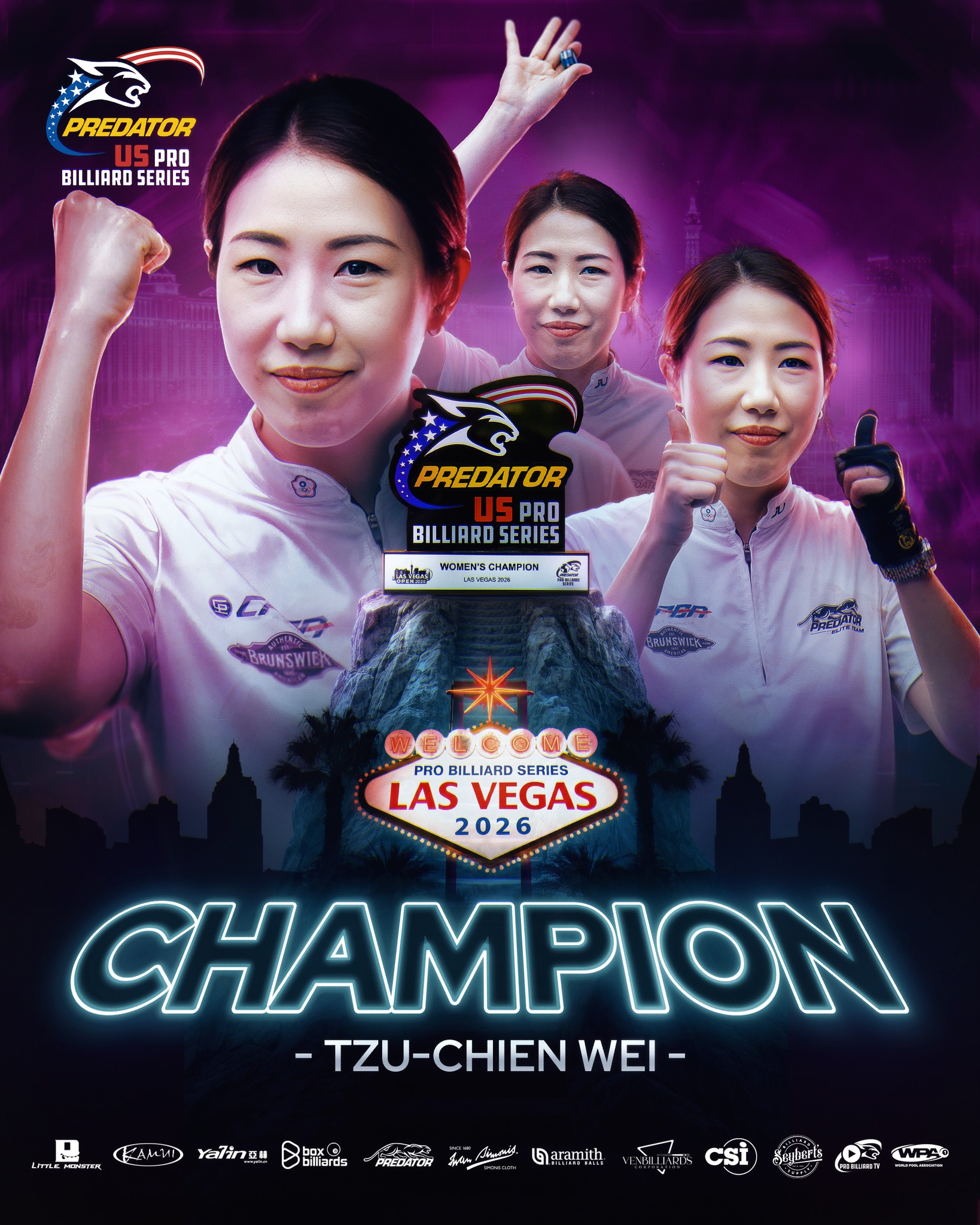 BD〉魏子茜（ウェイツーチェン）優勝！ 河原9位。『女子ラスベガス