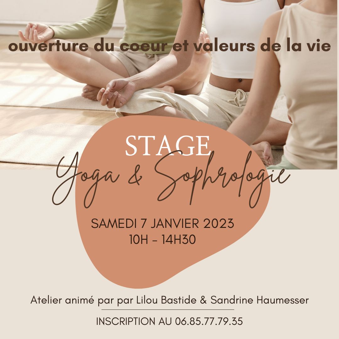 STAGE SOPHROLOGIE ET YOGA janvier 2023