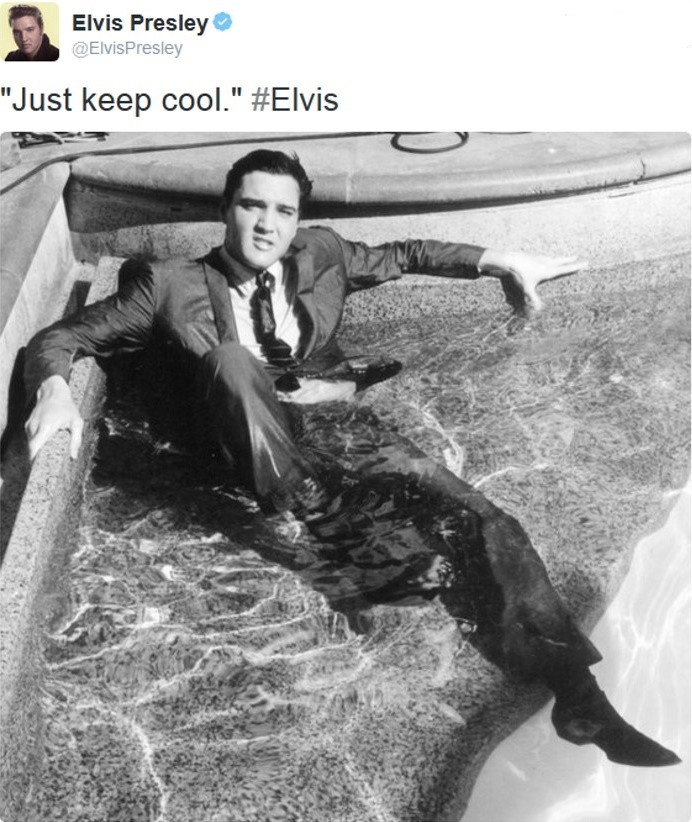 COOL - Tweed Elvis Presley. "Just keep cool.", 07.03.2016
