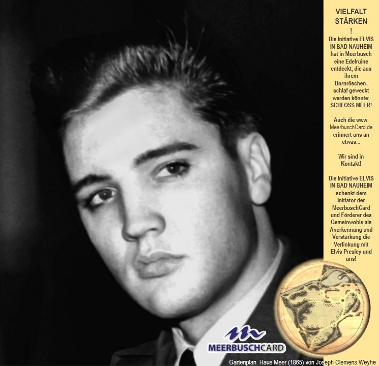 Elvis in Bad Nauheim und Ralph Jörgens aus Meerbusch und seine MeerbuschCard