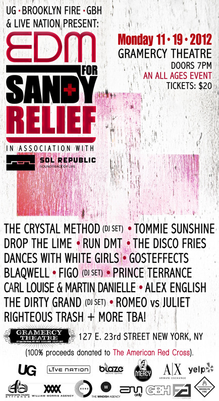 EDM For Sandy Relief