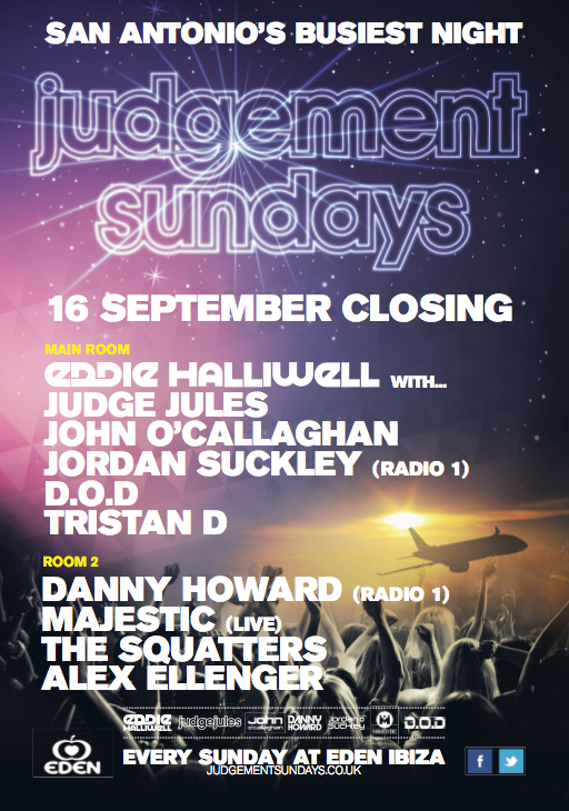 Judgement Sundays Closing Party 2012