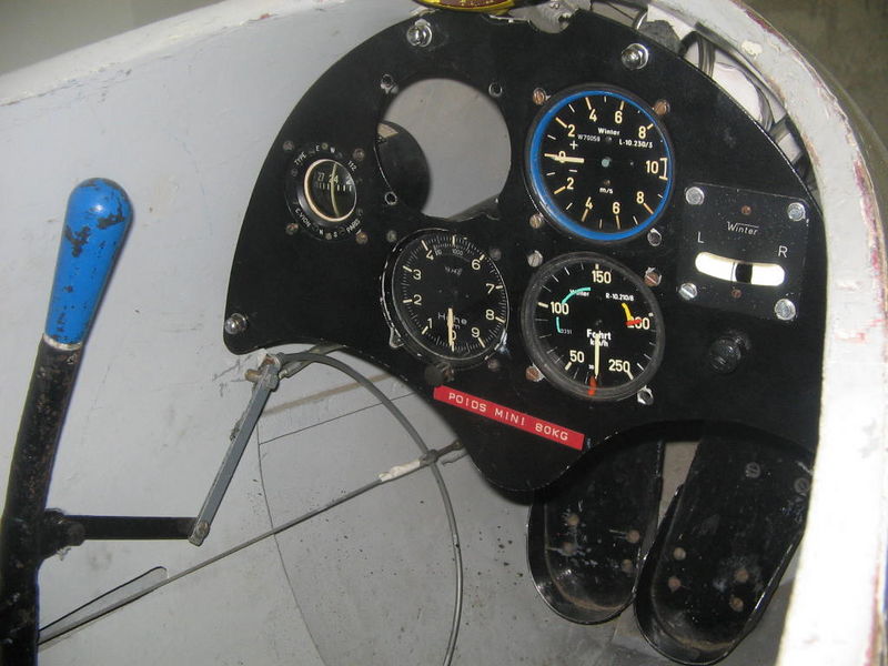 The old cockpit made by aluminium