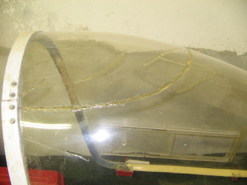 The canopy cracks.