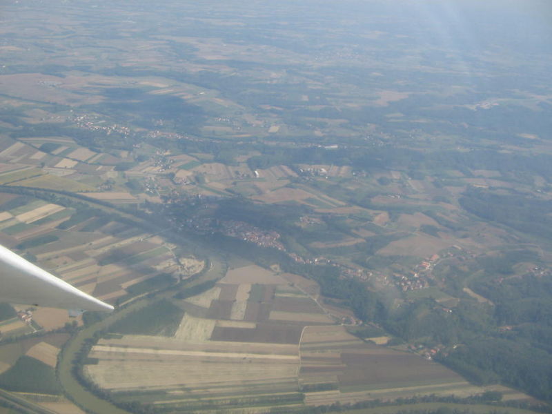 Flying over Aviosuperficie Astigiana, September the 9th 2007