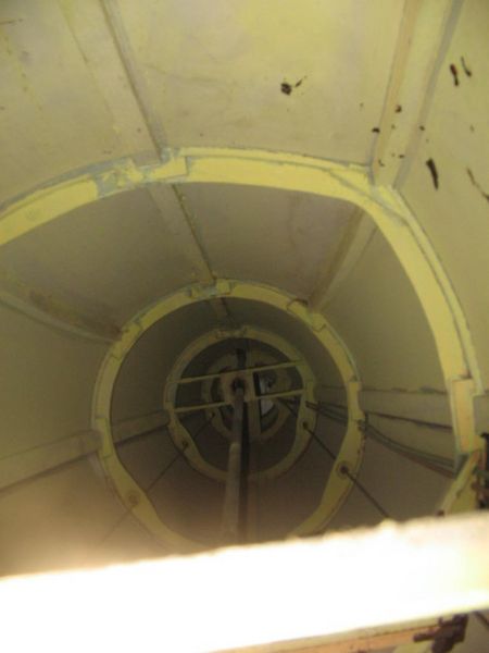 Inside the tail.