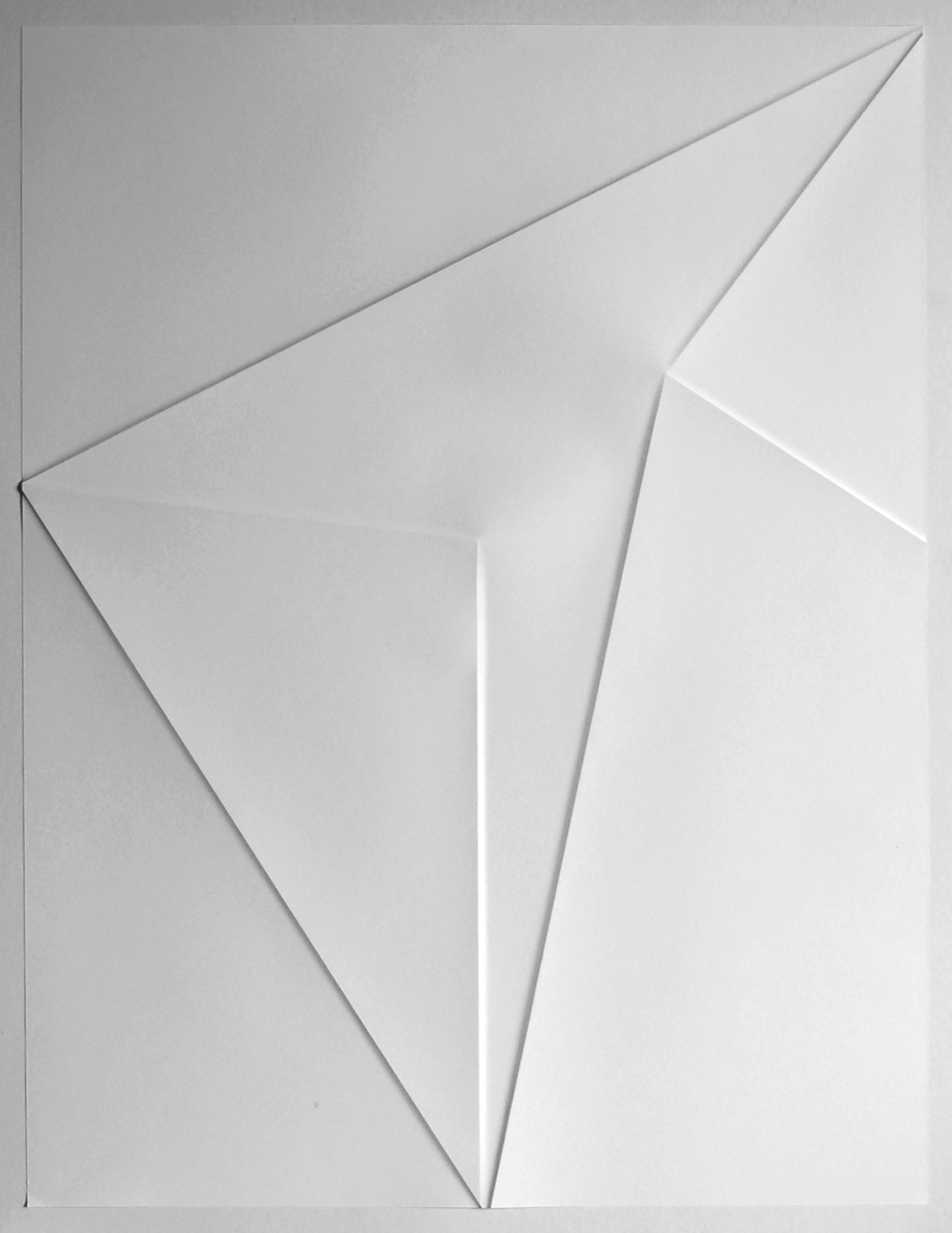 lines P43, 2019, Papier gefalzt, 59,5 x 77,0 cm