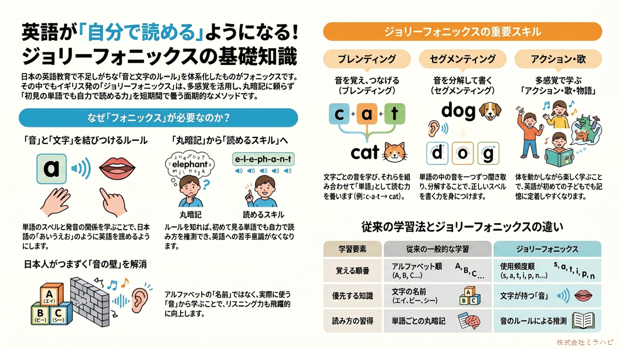 フォニックスとは？ - ジョリーフォニックスの英語指導