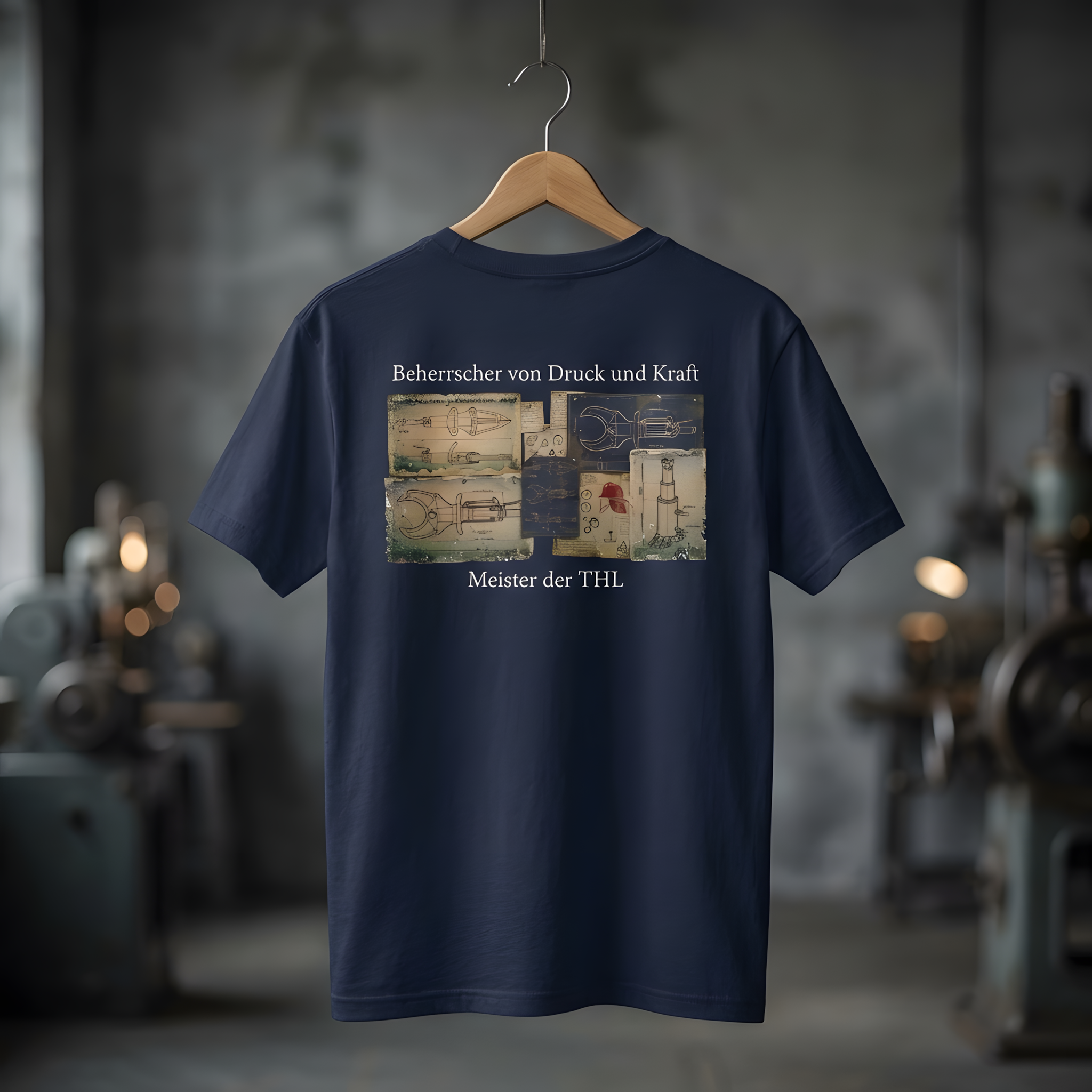 Navy Shirt Meister der THL Technische Hilfeleistung Geschenk für Feuerwehrleute