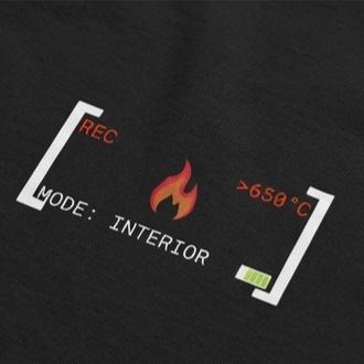 Feuerwehr T-Shirt Interior Attack Design mit Wärmebildkamera Sucher. Cooles Geschenk für Atemschutzgeräteträger & AGT Feuerwehr.