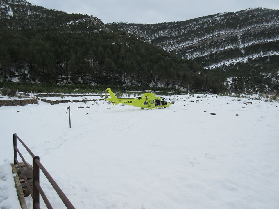 Helicóptero en La Estrella.