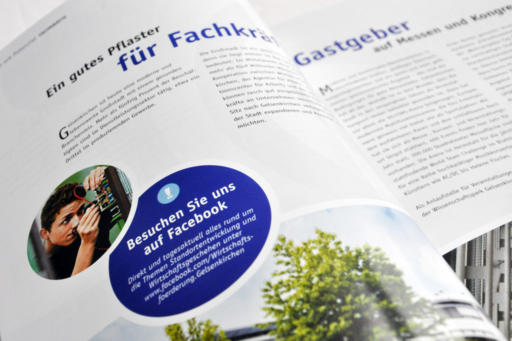 Einblick in ein Stadtmarketing-Magazin