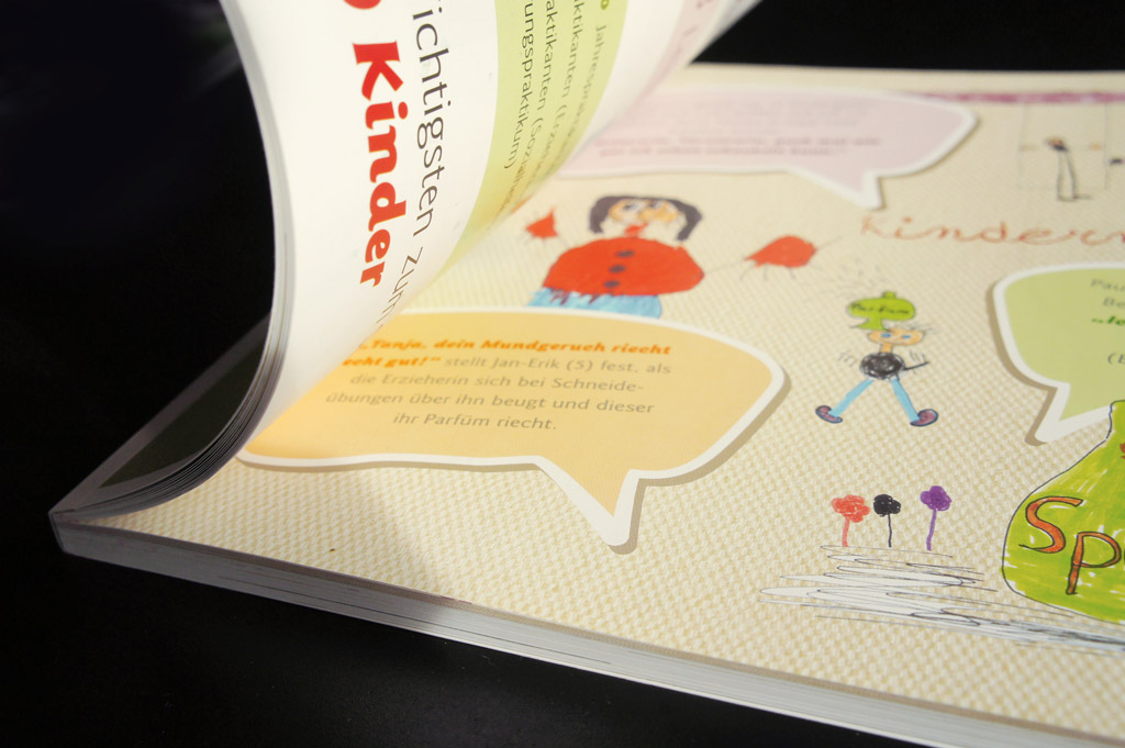 Kinderseite in einem Printmagazin