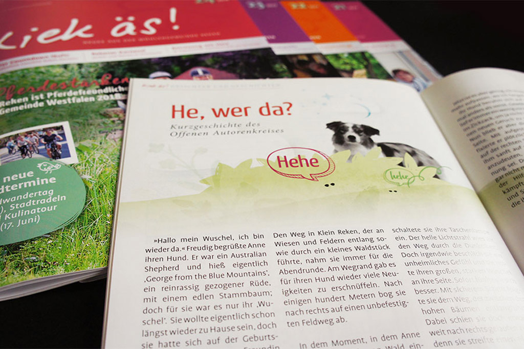 Innenseite des des Magazins Kiek äs!