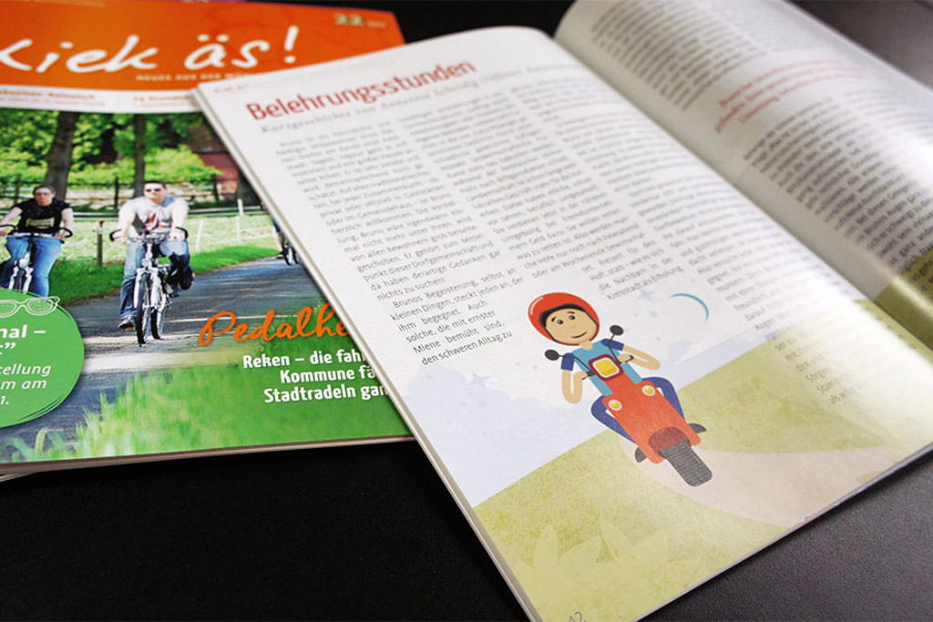 Illustration in einem Stadtmarketing-MAgazin