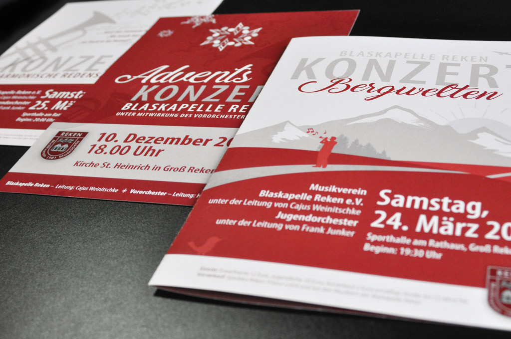 Konzert-Flyer "Bergwelten"