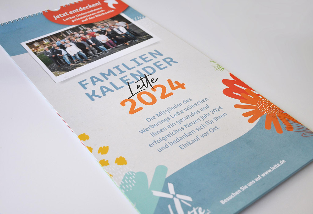 Neuer Familienkalender des Werberings Lette