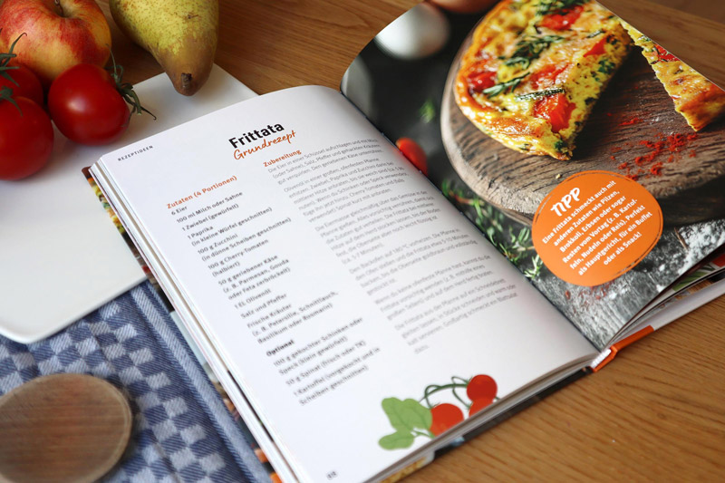 Frittata-Rezept mit Foto und Illustration - Kochbuch TAFELfreuden