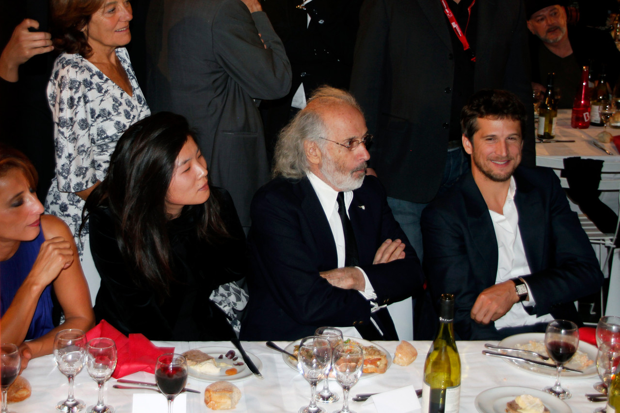 Jerry Schatzberg, sa compagne à sa gauche et Guillaume Canet - Festival Lumière 2012 - Lyon - Photo © Anik COUBLE 