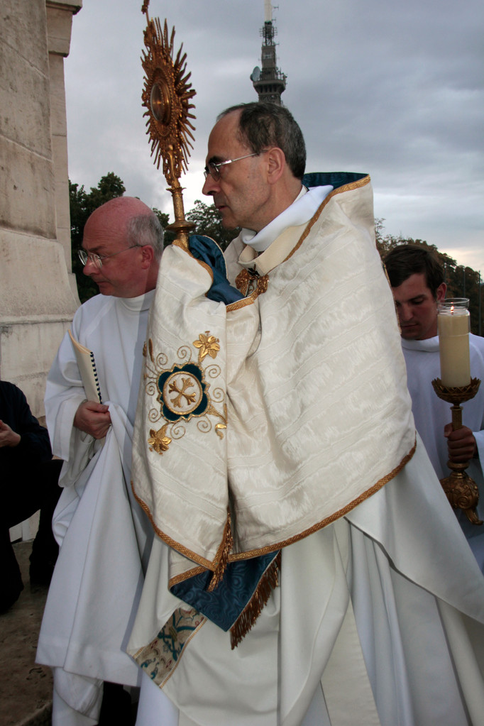 Le Cardinal Philippe Barbarin, archevêque de Lyon, lors du renouvellement du vœu des Echevins - Basilique de Fourvière - Lyon - 08 Sept 2013 © Anik COUBLE