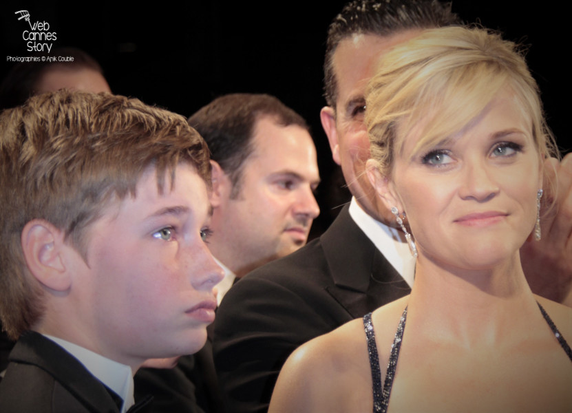  Reese Witherspoon et Jacob Lofland, lors de la projection du film "Mud" de Jeff Nichols - Festival de Cannes 2012 - Photo  © Anik Couble