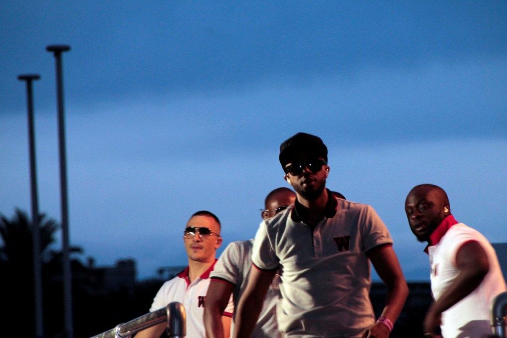 Sexion d'Assaut, en live au "Grand Journal" de Canal +, Festival de Cannes 2012 - Photo © Anik Couble