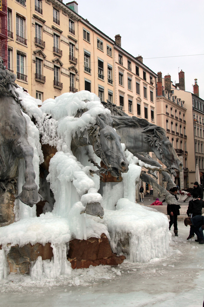 Fontaine Bartholdi, place des Terreaux - Lyon - Février 2012 - Photo © Anik COUBLE 
