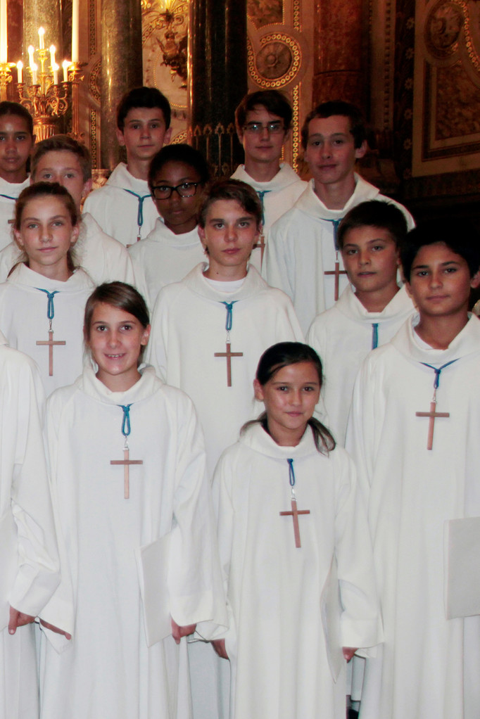 Les petits chanteurs de Saint Marc, lors du renouvellement du vœu des Echevins - Basilique de Fourvière - Lyon - 08 Sept 2013 © Anik COUBLE 