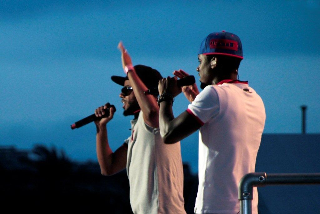 Sexion d'Assaut, en live au "Grand Journal" de Canal +, Festival de Cannes 2012 - Photo © Anik Couble