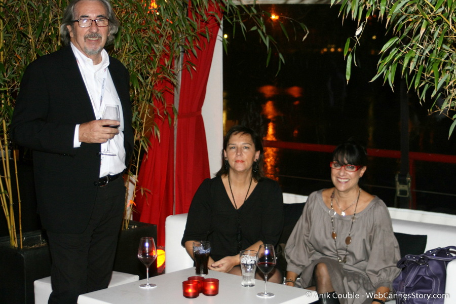 Robert Barnouin, Sylvaine Vallini et Monique Serrano-Barnouin, à la Plateforme - Festival Lumière 2009 - Lyon - Photo © Anik Couble