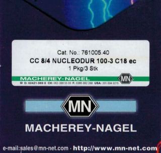 CC 8/4 Nuclodur 100-3 C18 Cat.No.:761005.40 Macherey-Nagel Ersatzteile und Zubehör für Chemie und Labor