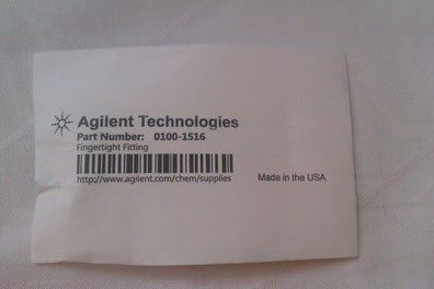 Agilent Technologies Fingertight Fitting Part