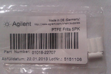 Agilent Technologies PTFE Frits for 1100 1120 1200 1200