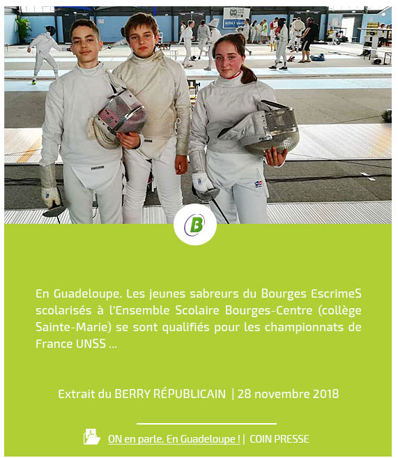 Ensemble Scolaire Bourges-Centre (ESBC) | Revue de presse
