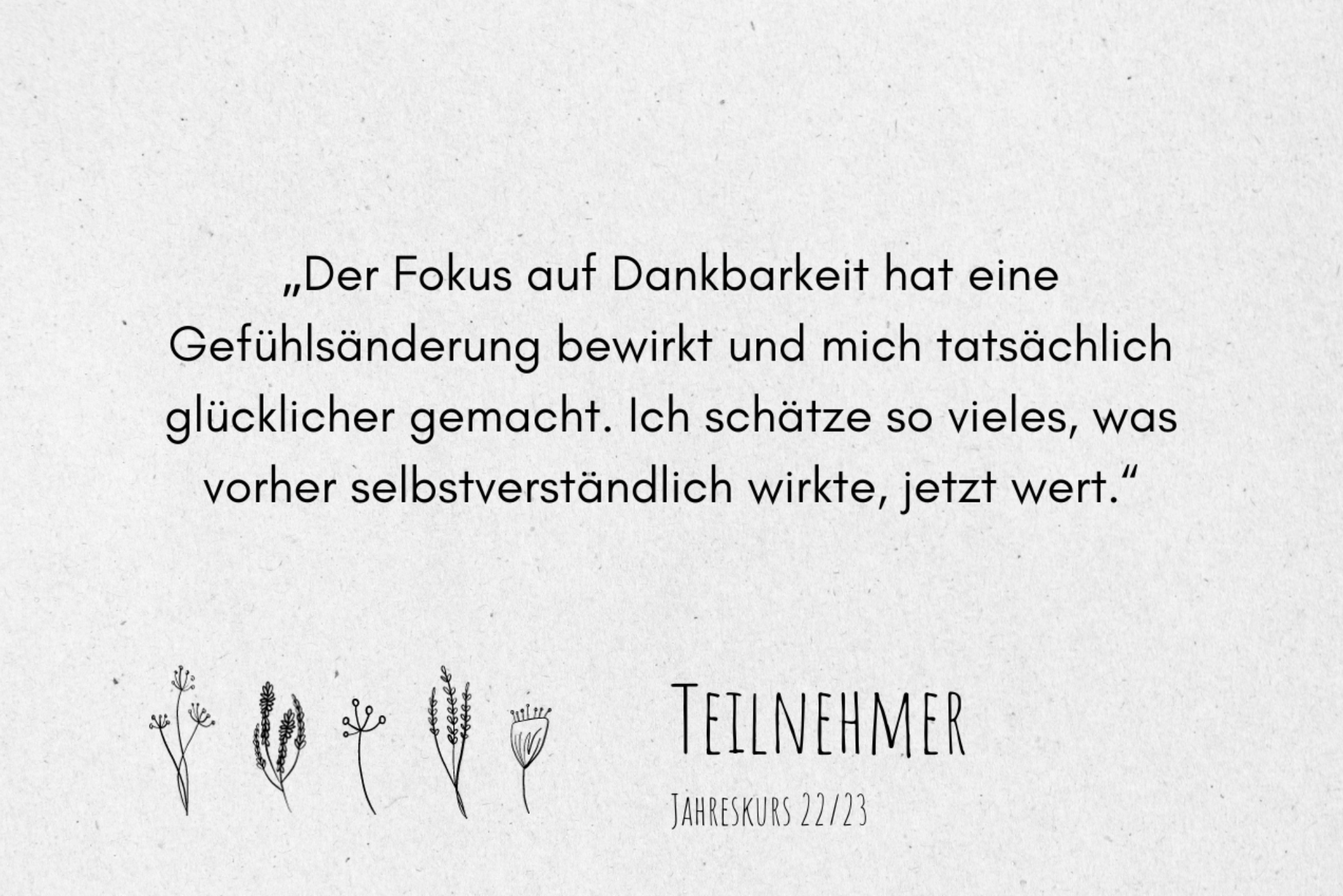 Teilnehmendenstimme Wildwechsel – Teilnehmer*in (Jahrgang 22/23)