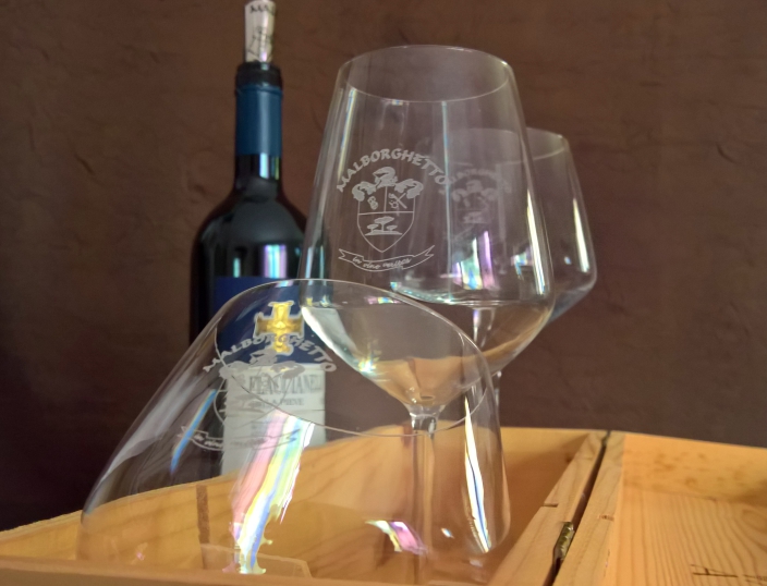 «Aria» type - complete set 6 glasses | Malborghetto e-shop