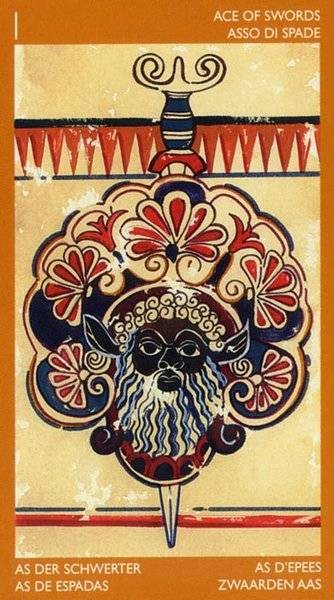 As d'Épées - Le tarot Étrusque