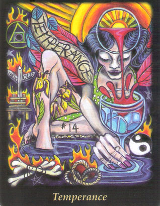 XIV Tempérance - Tarot Bonefire