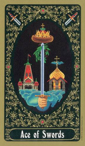 As d'Épées - Le Tarot de Saint-Pétersbourg