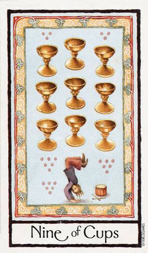 9 de Coupes - Old English Tarot